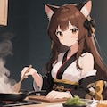 料理をするみことちゃん 5枚目