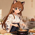 料理をするみことちゃん 9枚目