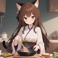 料理をするみことちゃん 3枚目