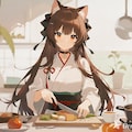 料理をするみことちゃん 6枚目