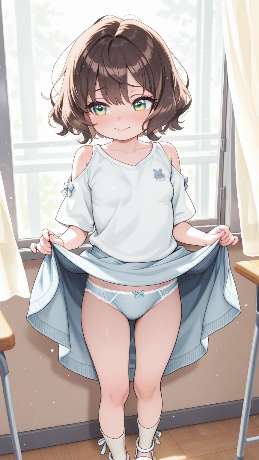教室と保健室で