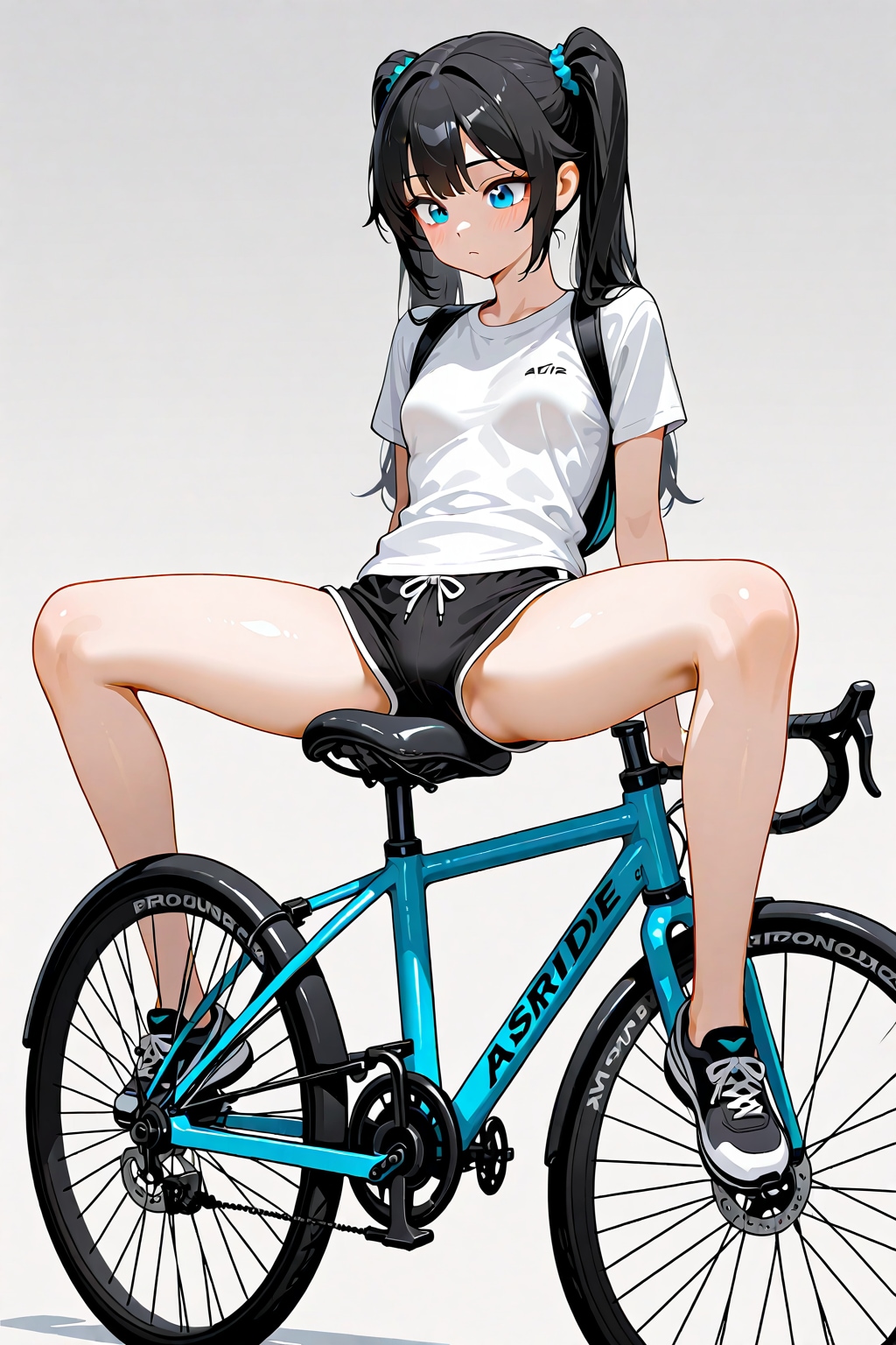 自転車のサドルに座る_LILIY