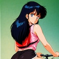 自転車のサドルに座る_LILIY 6枚目