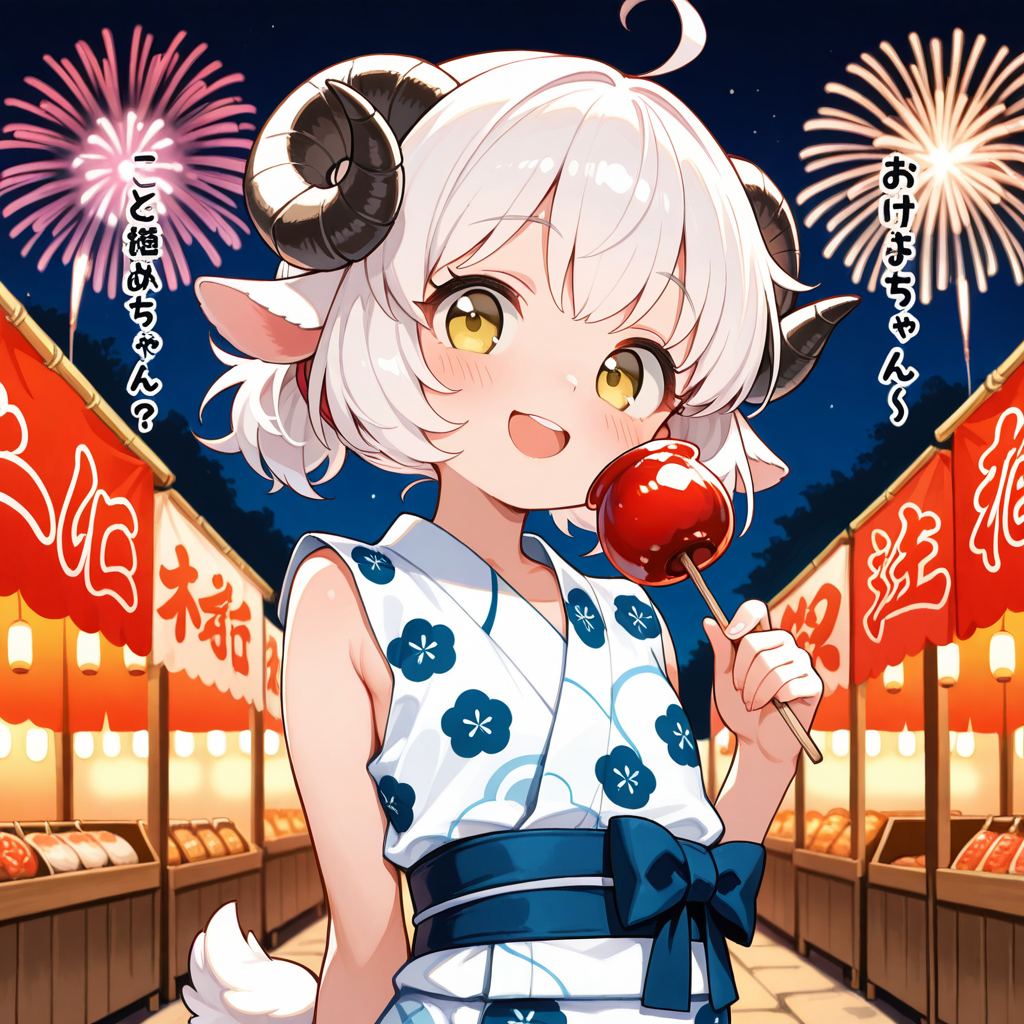 そでなし浴衣のメイちゃん！！
