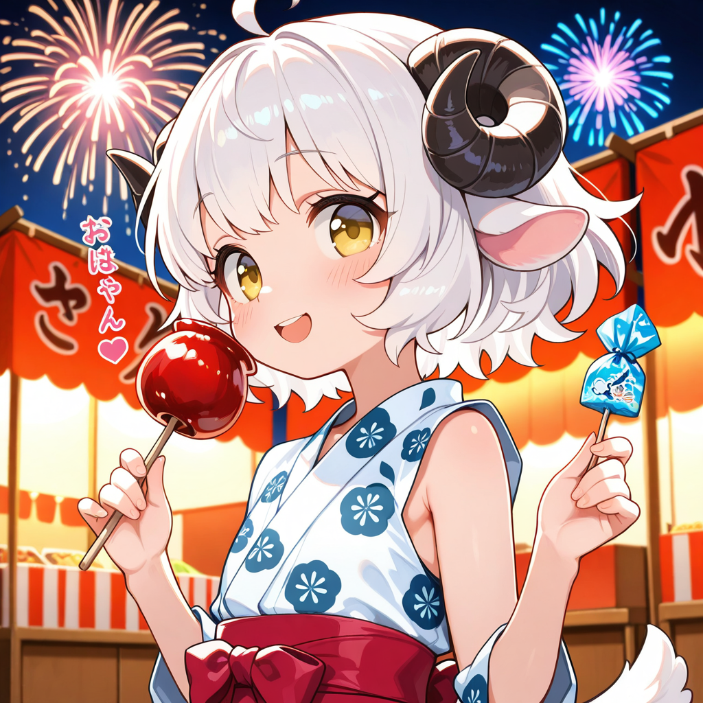 そでなし浴衣のメイちゃん！！