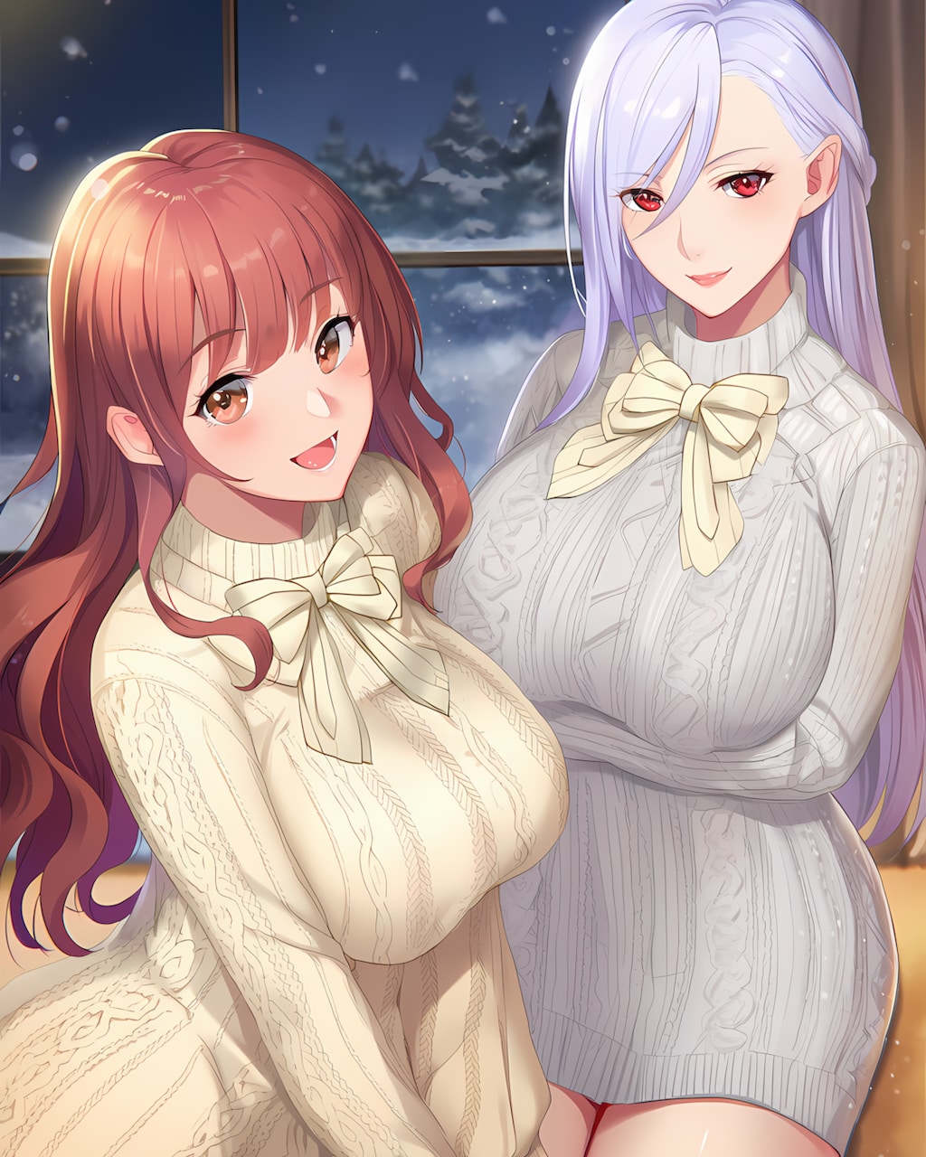 ❄️ボウタイニットでぬくぬく冬♡