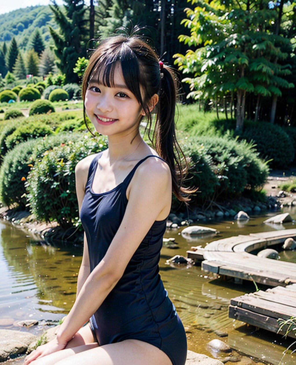 川遊び