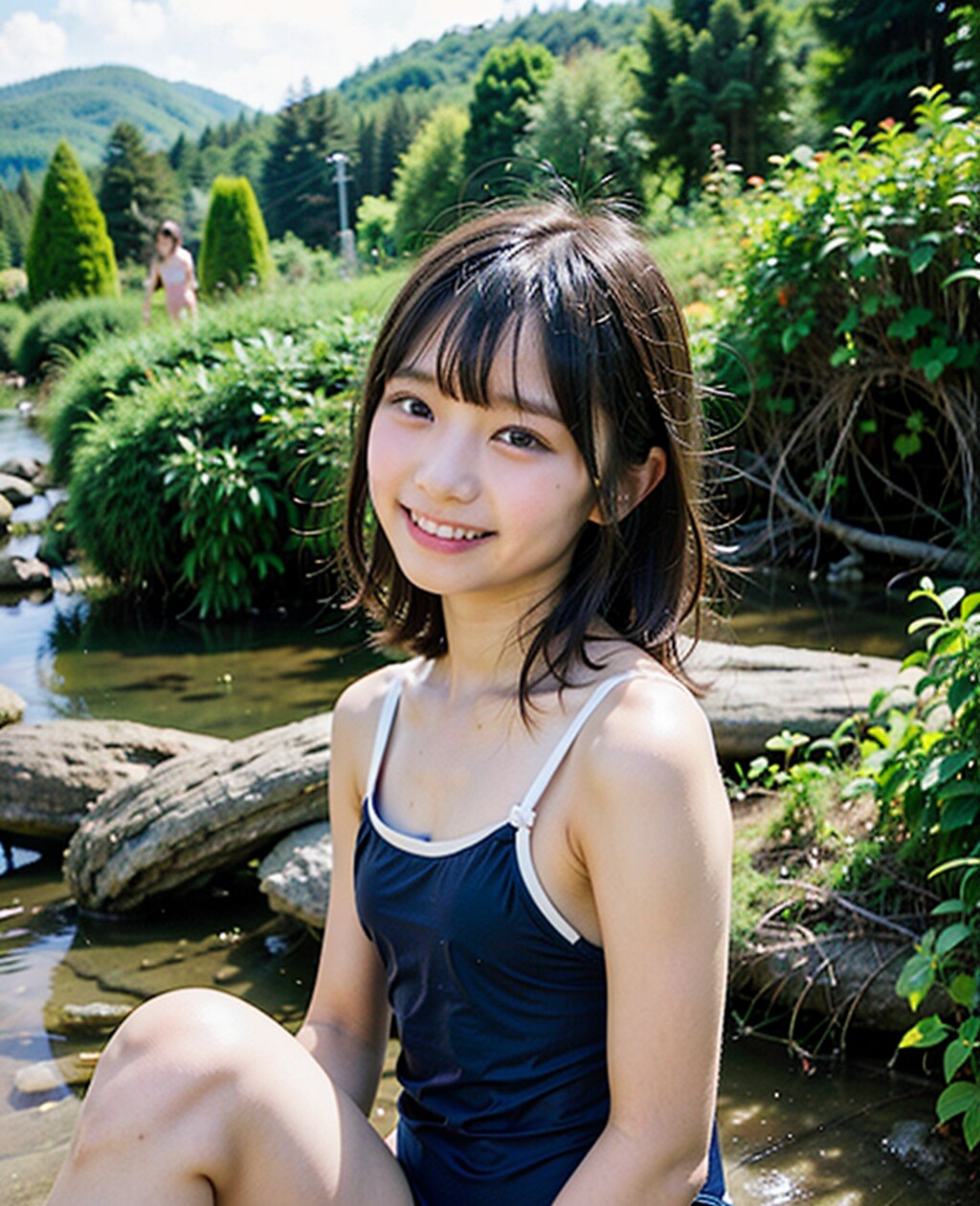 川遊び