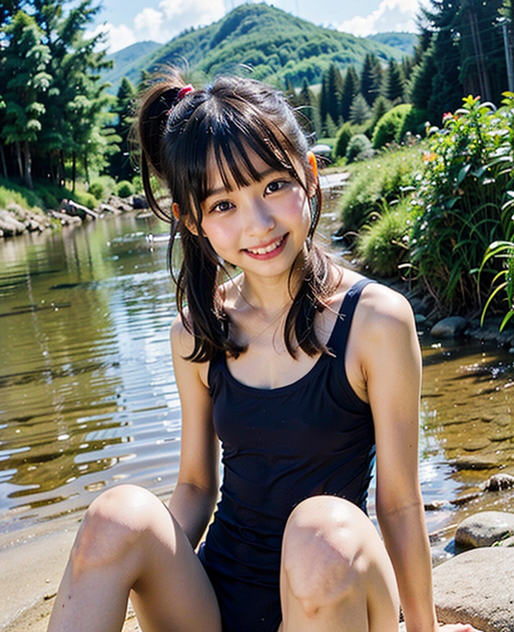 川遊び