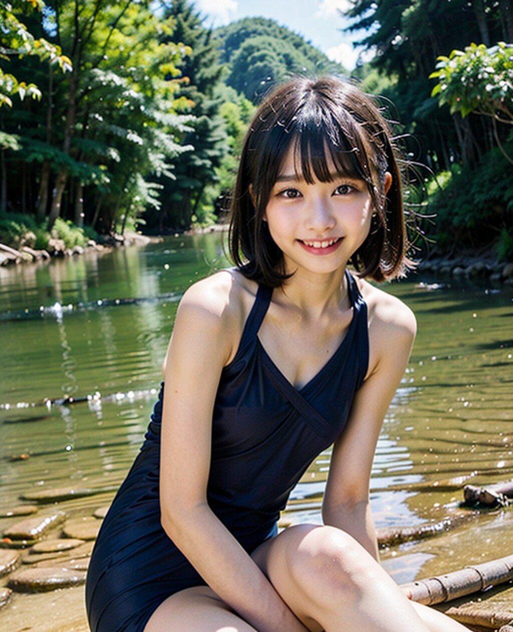 川遊び