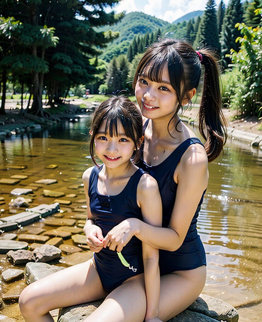 川遊び