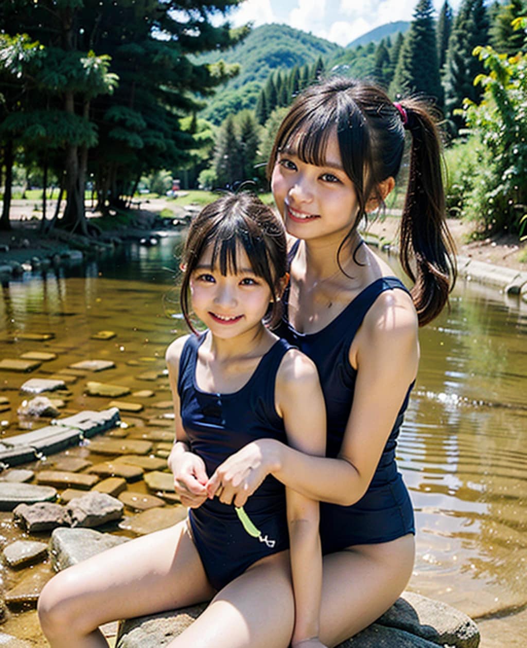 川遊び