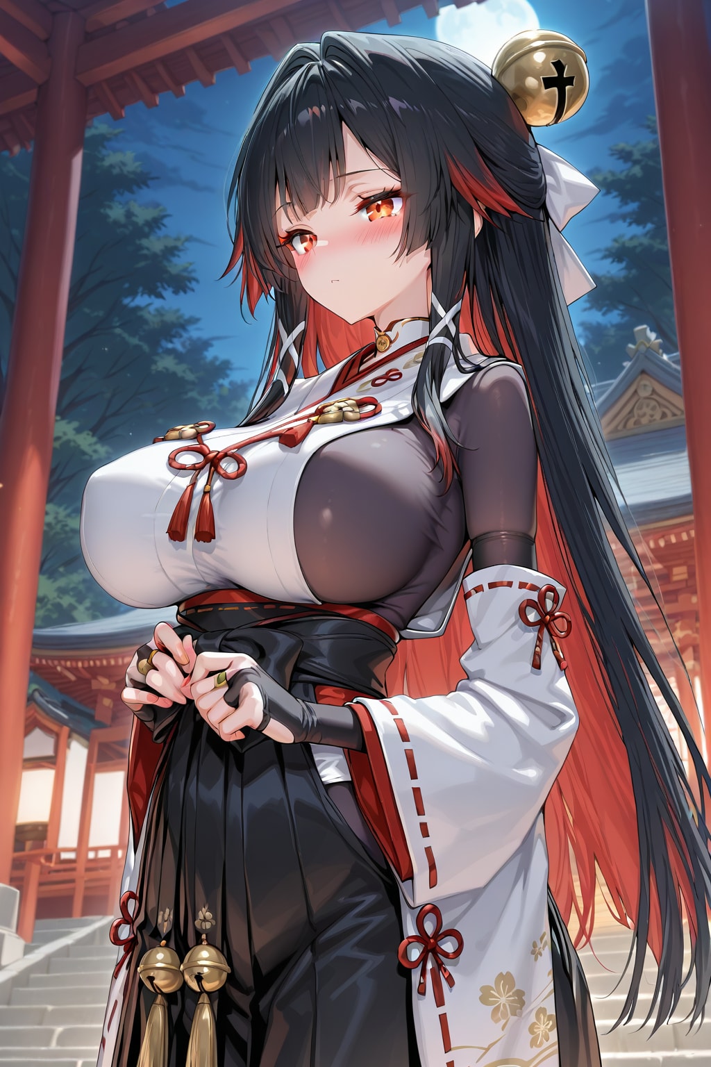 黒巫女 | の人気AIイラスト・グラビア