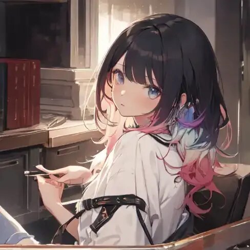 振り向く