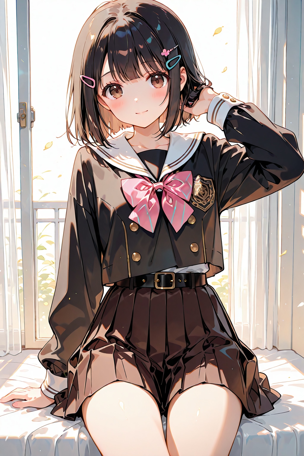 新しい制服(BONSAI) | の人気AIイラスト・グラビア