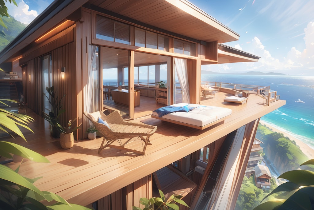 風が通る木の家