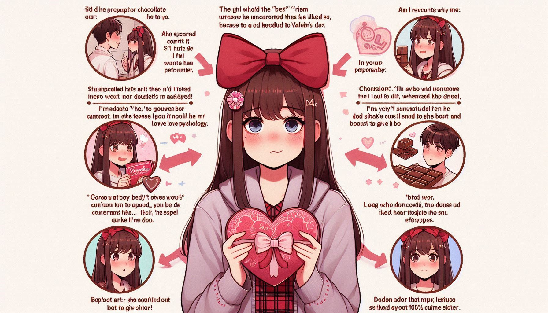 ２バレンタインデーにチョコレートを渡すかどうか最後まで迷ってる女の子へのアドバイス | の人気AIイラスト・グラビア
