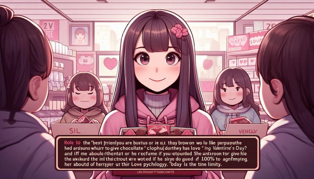 ２バレンタインデーにチョコレートを渡すかどうか最後まで迷ってる女の子へのアドバイス