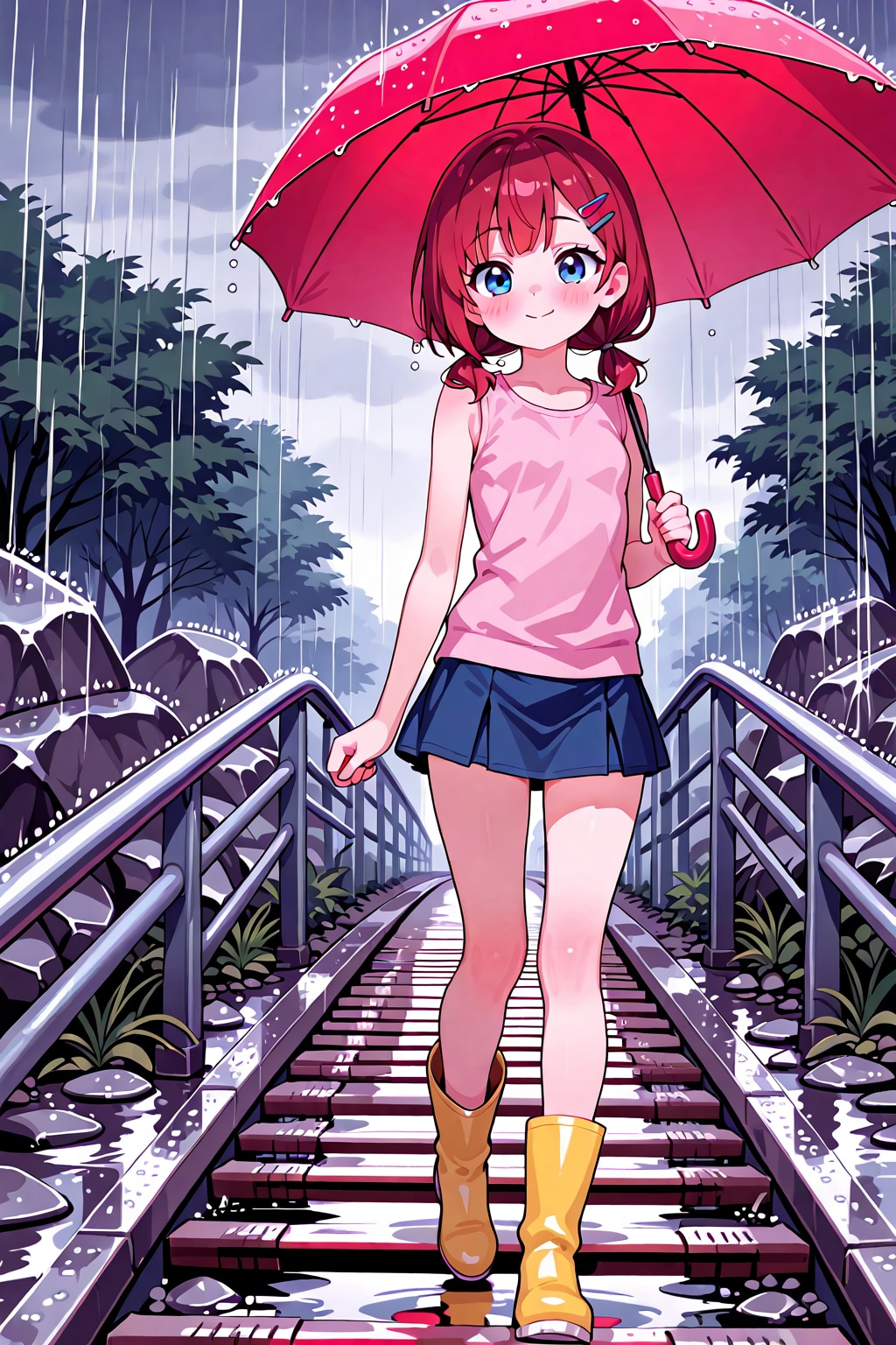 雨雨降れ降れ♬もっと降れ～♪