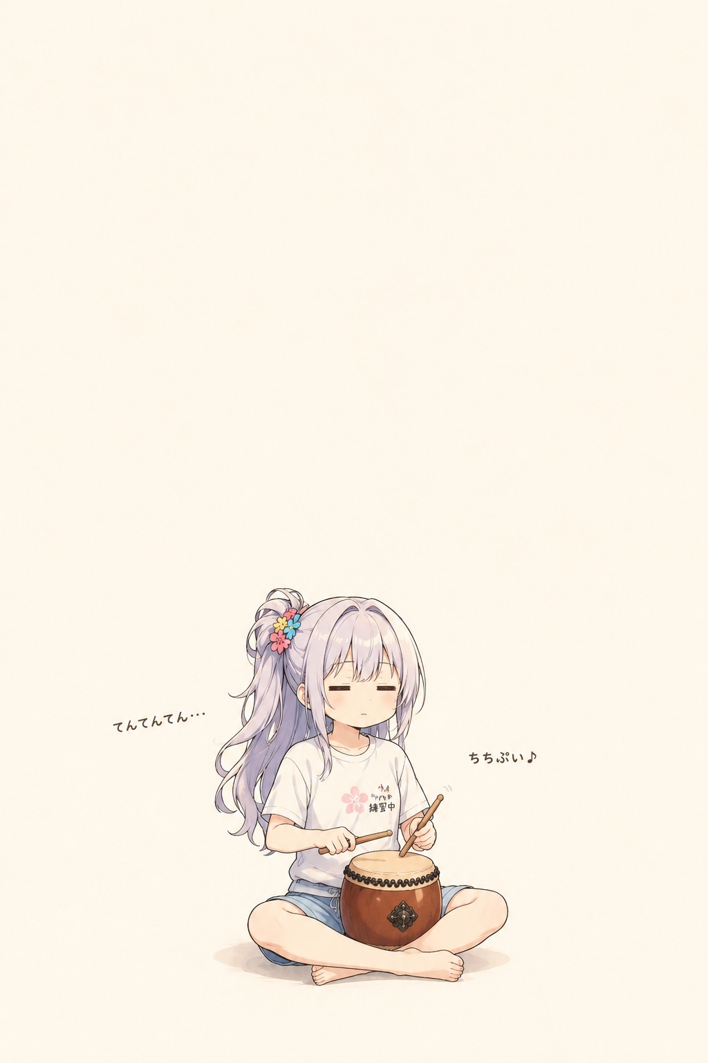 来年に備えてちちぷい音頭を練習するちゃうねんガール