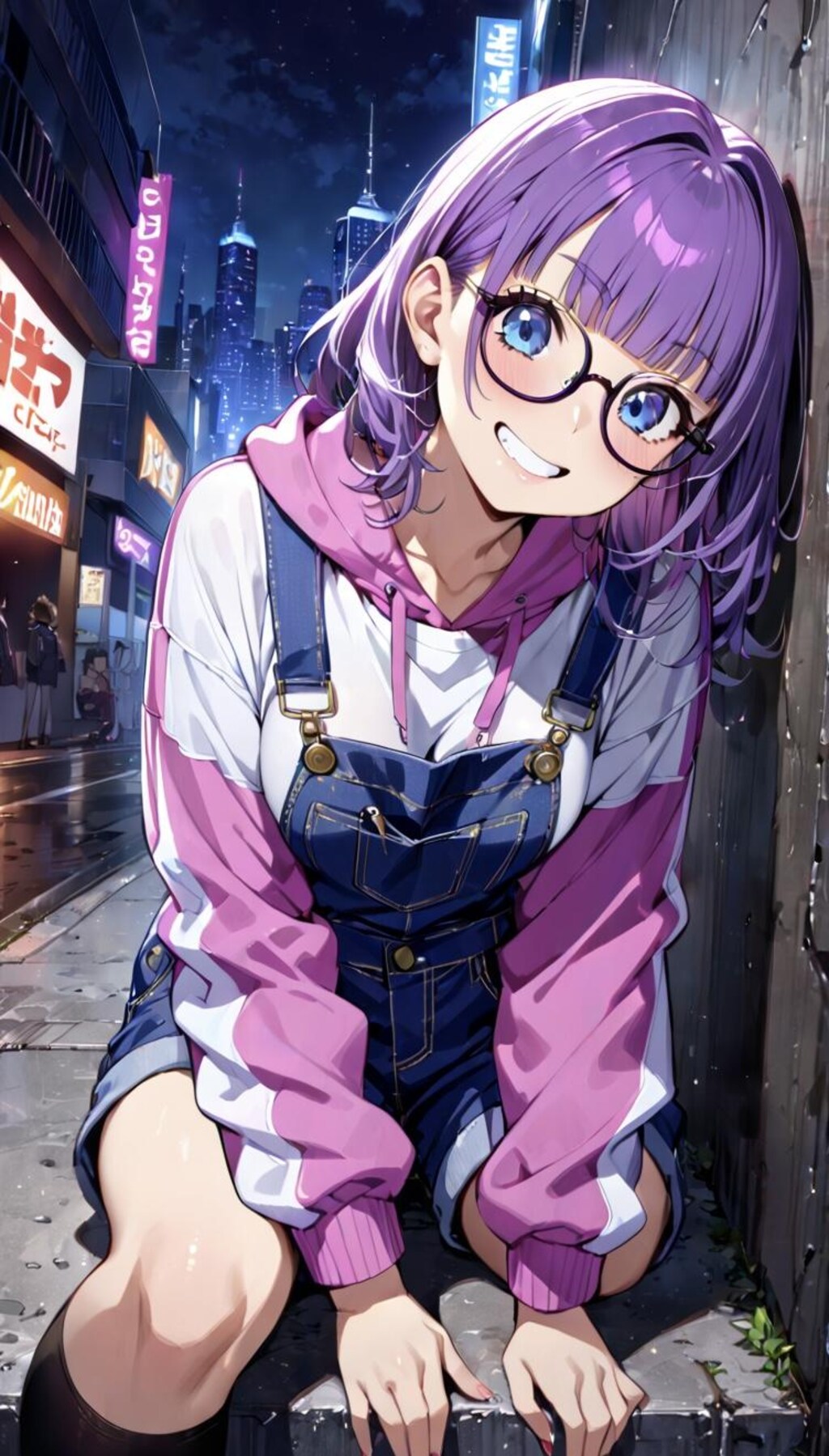 アラレちゃん　パーカー＋オーバーオール