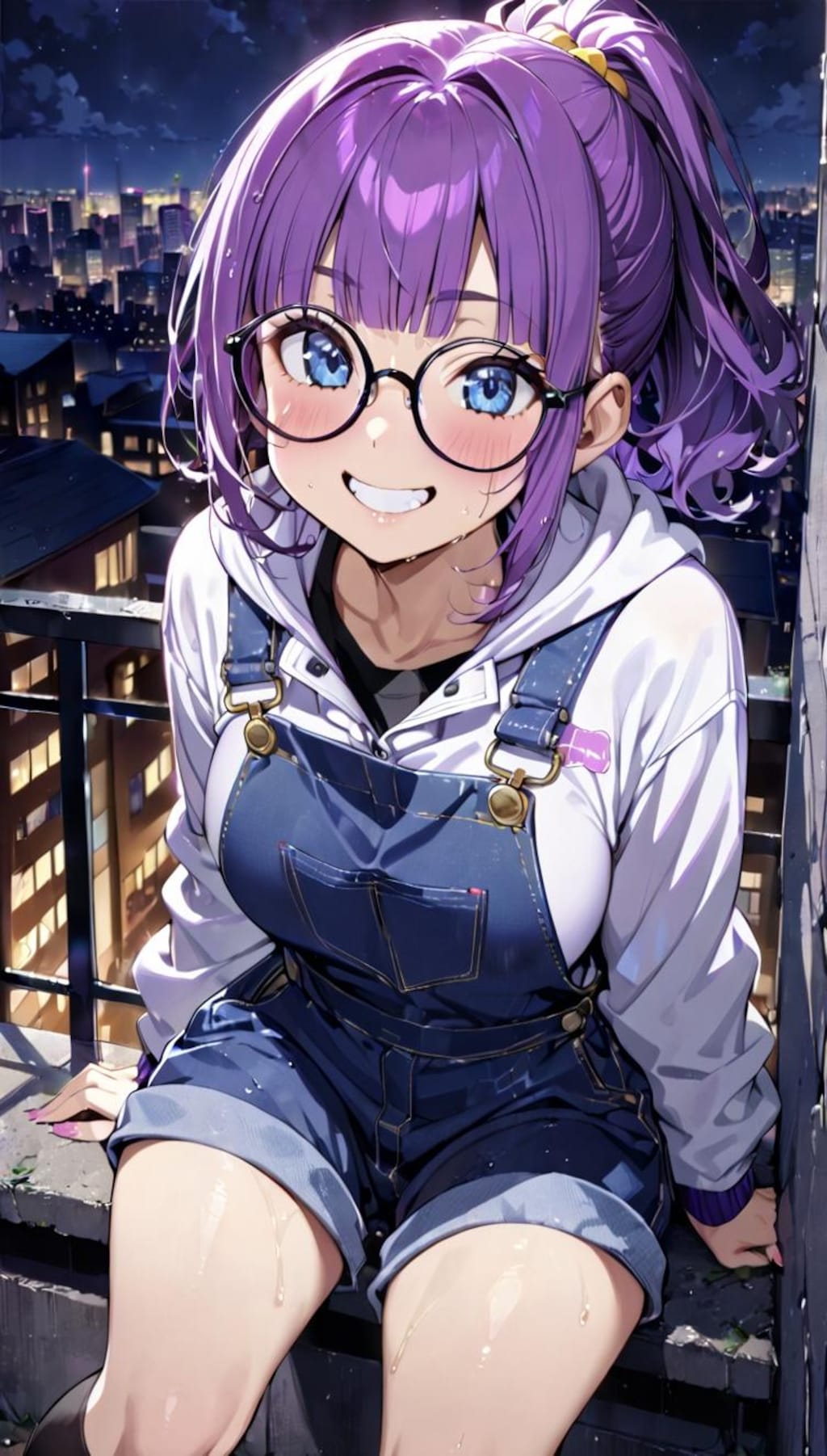 アラレちゃん　パーカー＋オーバーオール