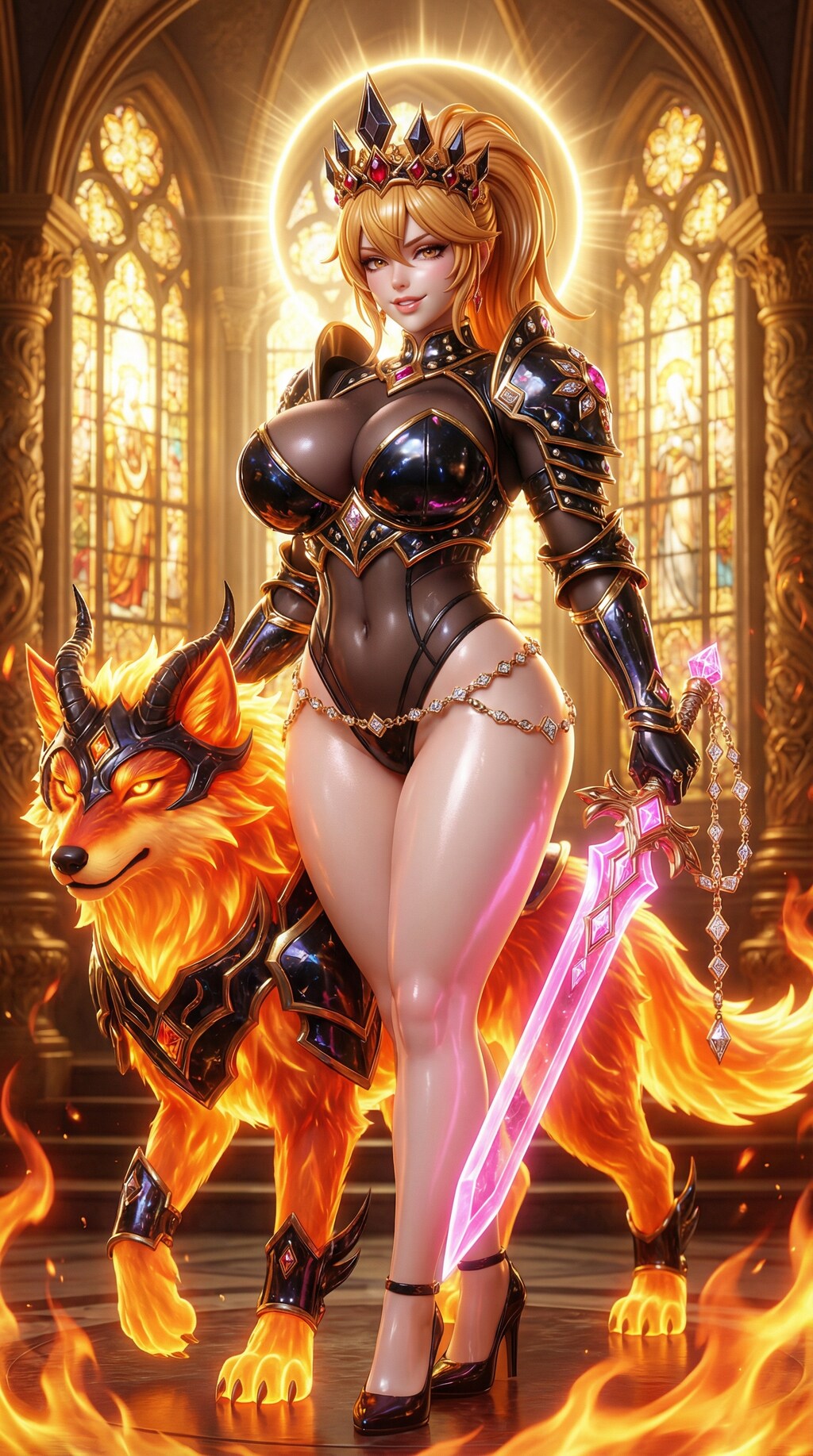 堕ちてなお光り輝く焔狼の姫騎士