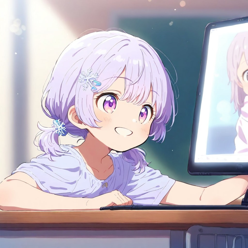 可愛い٩(*´︶`*)۶💜 | の人気AIイラスト・グラビア