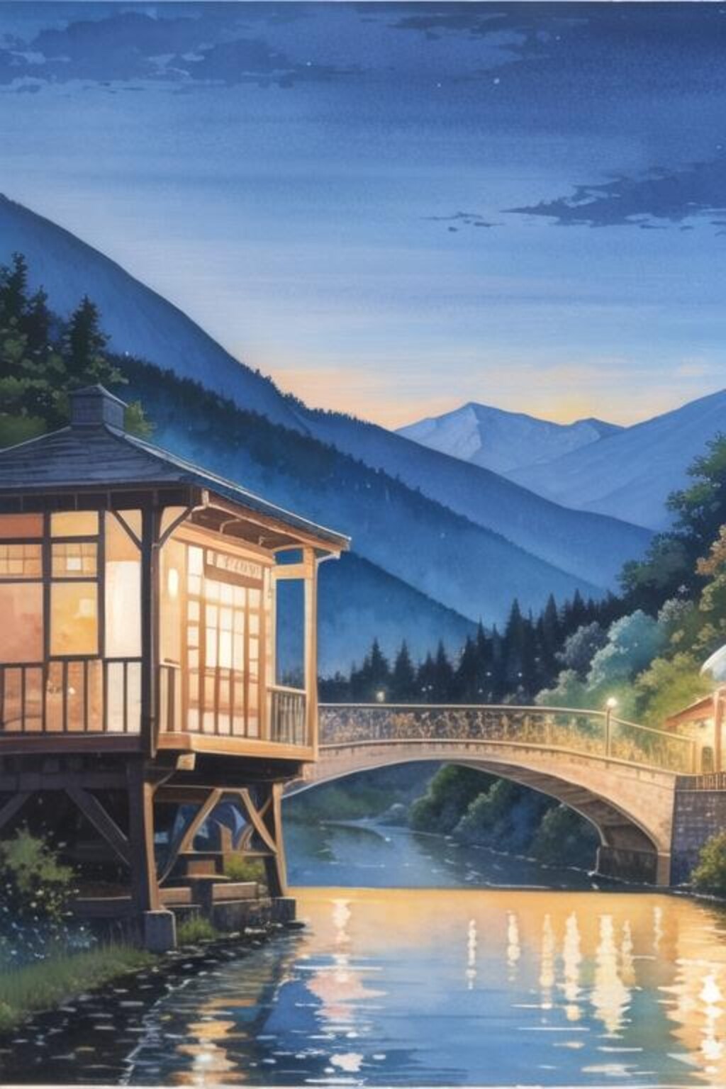 モノクロ水墨画カラー化ほか