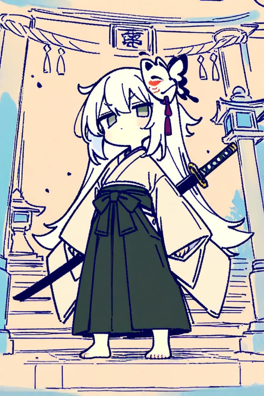 サムライの白髪ちゃん