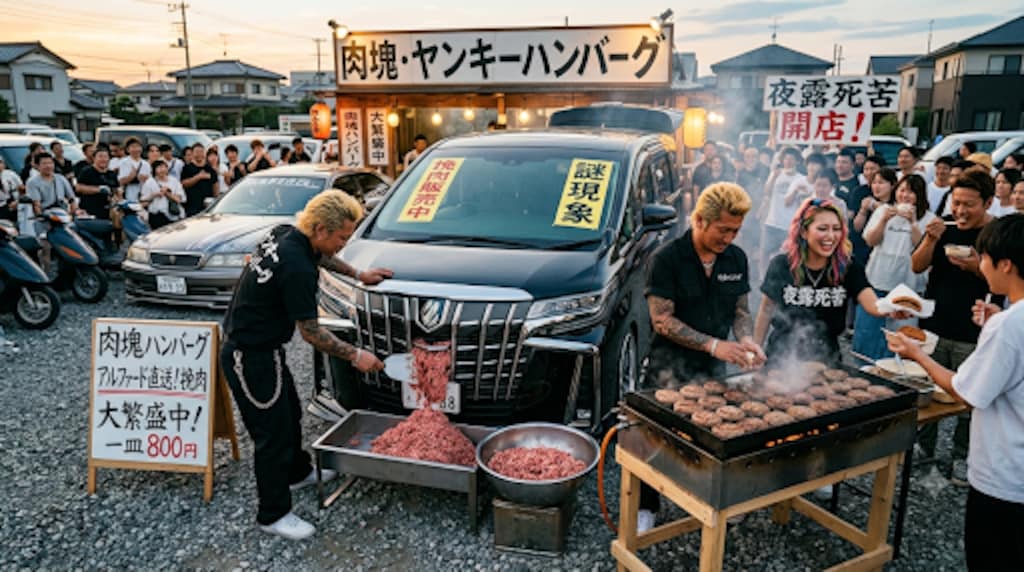 幸せヤンキー家族アルファードハンバーグ