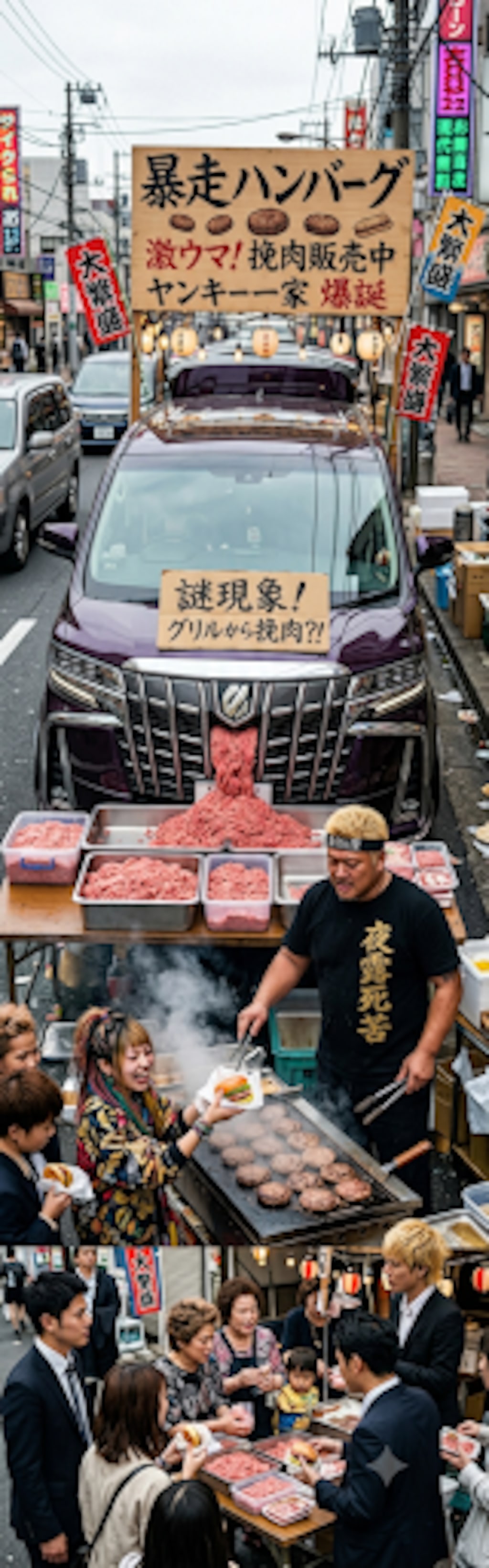 幸せヤンキー家族アルファードハンバーグ