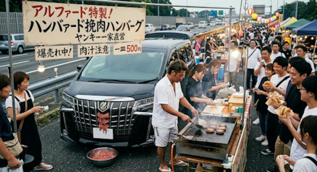 幸せヤンキー家族アルファードハンバーグ