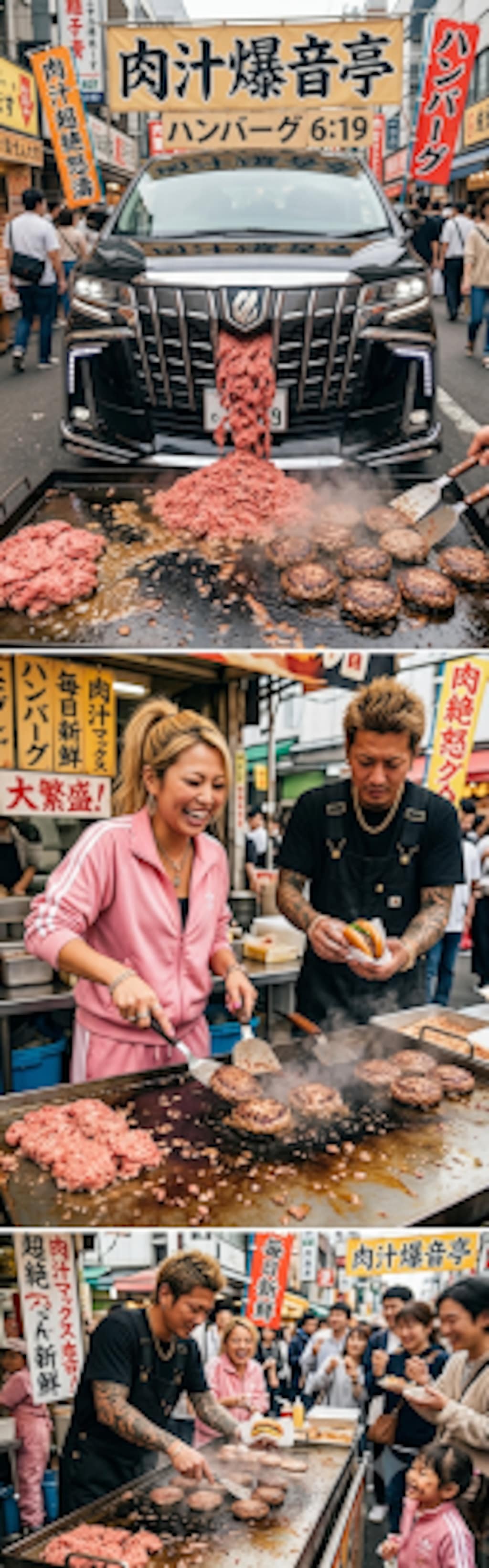 幸せヤンキー家族アルファードハンバーグ