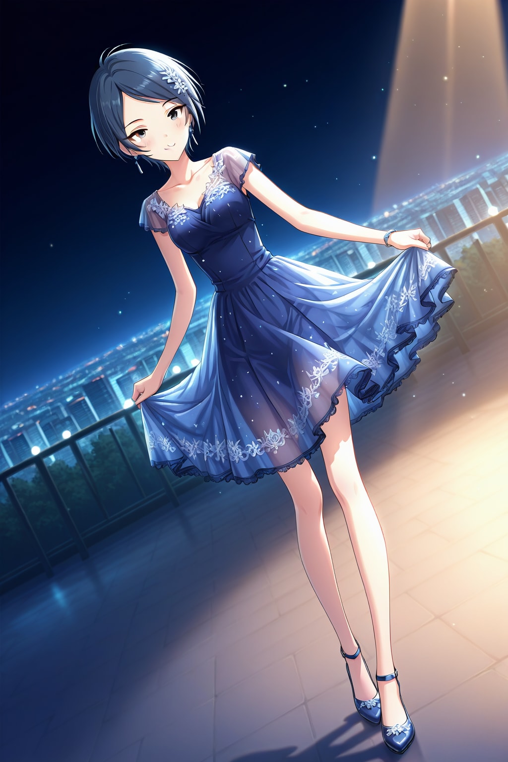 * 【お墨付きを貰えたみたいです】和久井留美、A-ラインドレス姿。