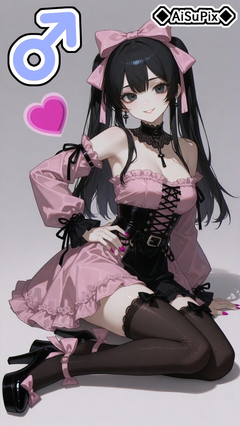 💙AiSuPix／可愛いゴスロリちゃん💙 | の人気AIイラスト・グラビア