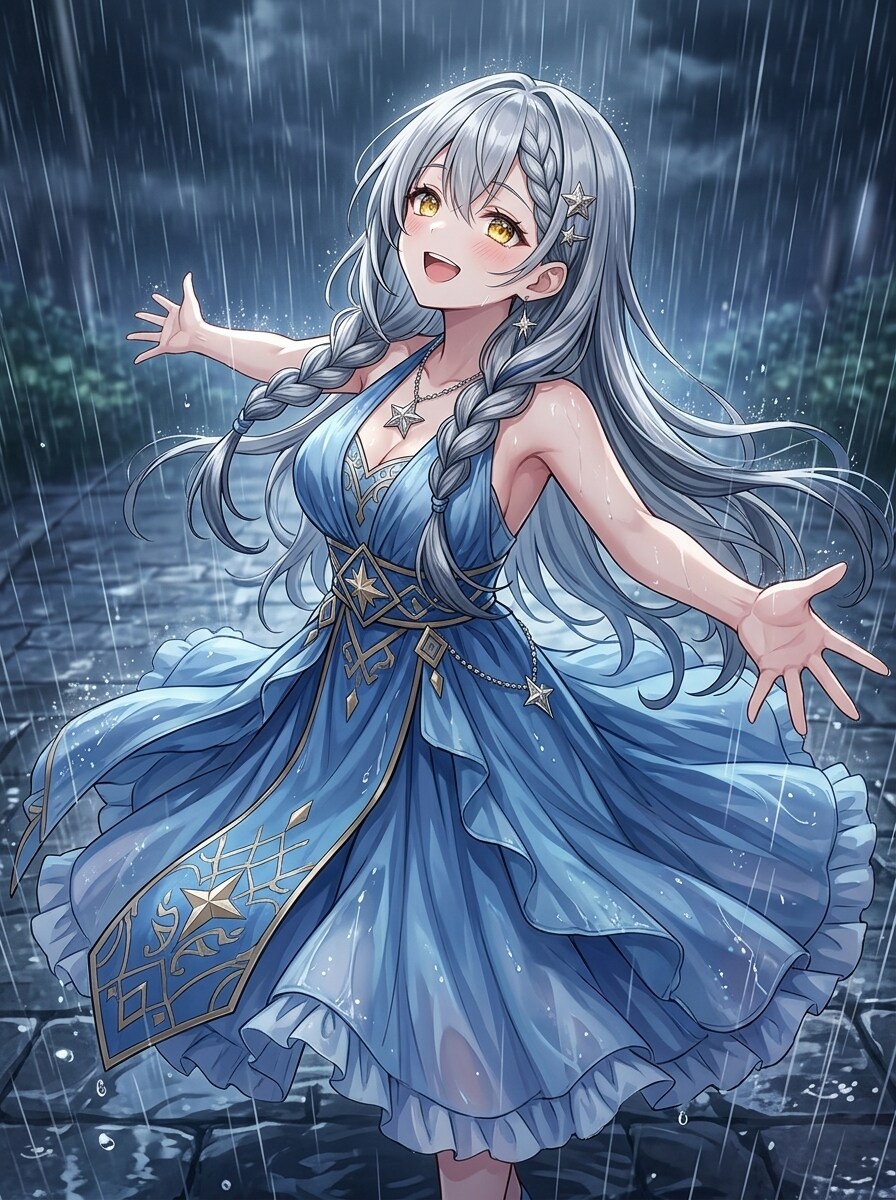 雨を感じる