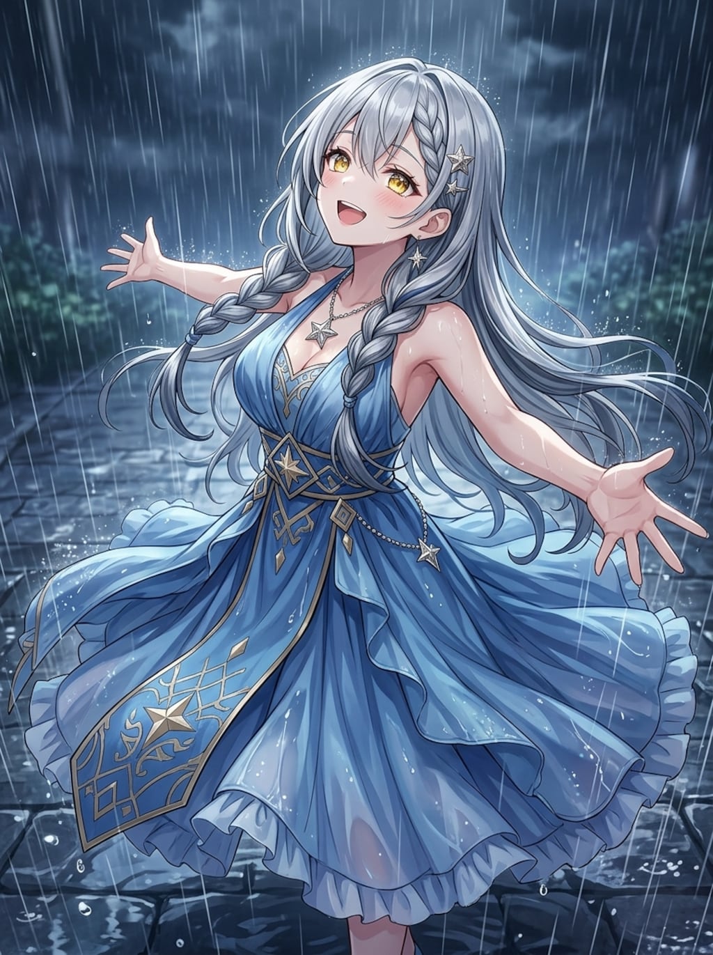 雨を感じる