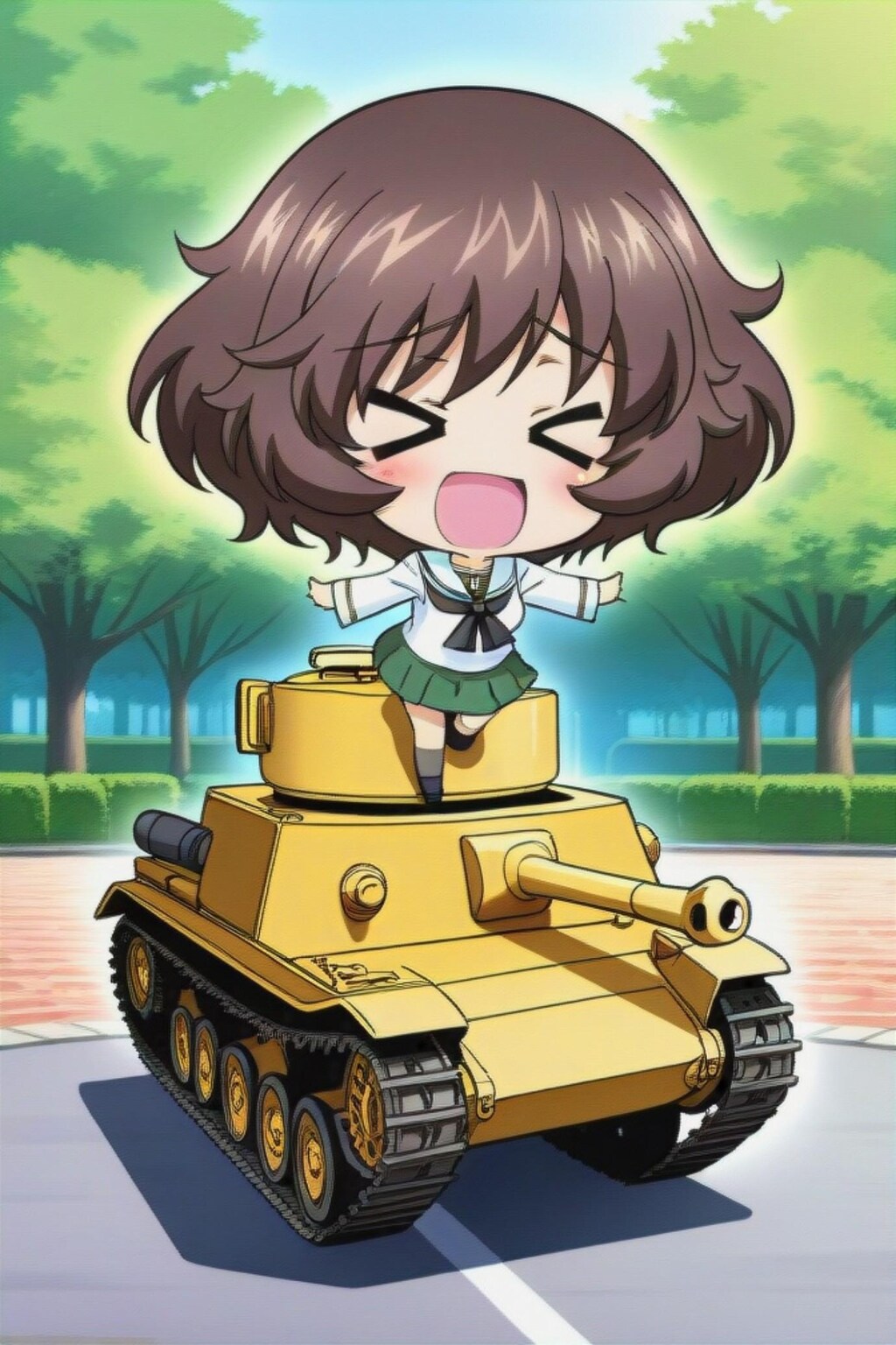 秋山優花里と戦車
