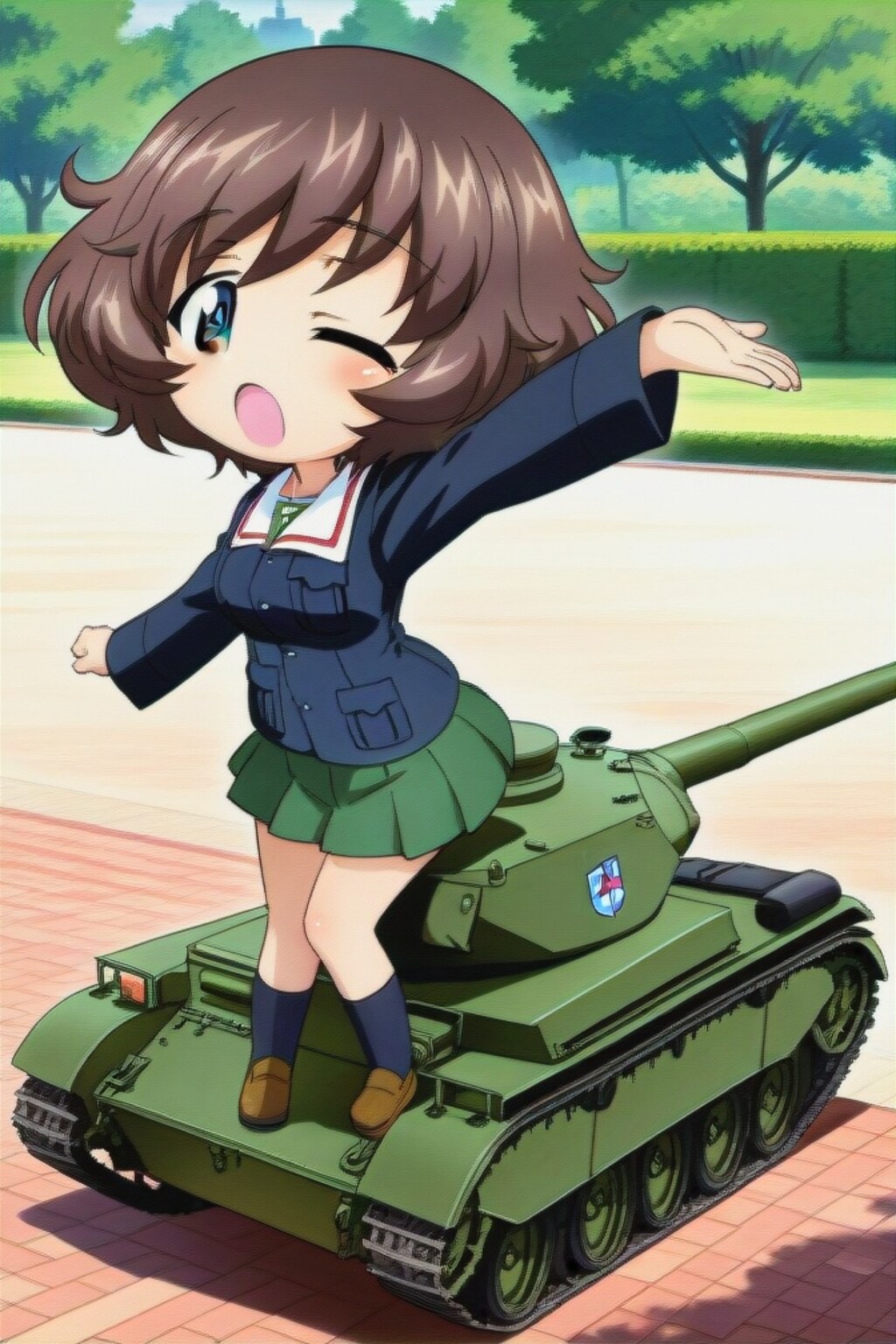 秋山優花里と戦車