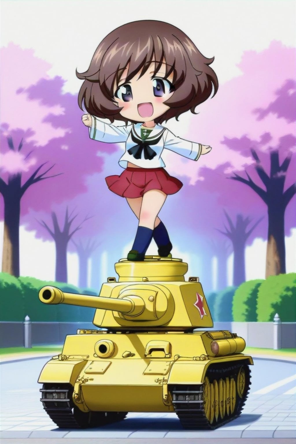 秋山優花里と戦車