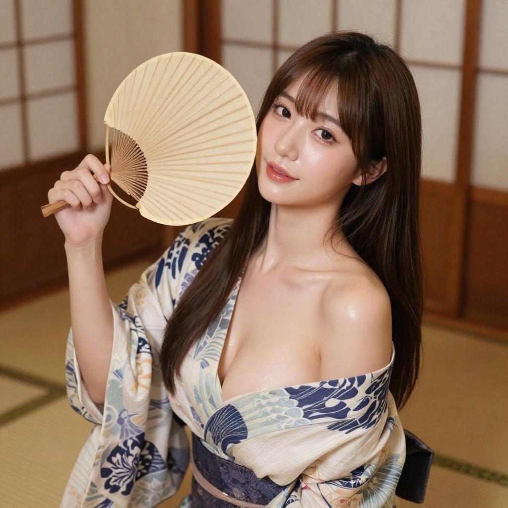 三姉妹の温泉入浴
