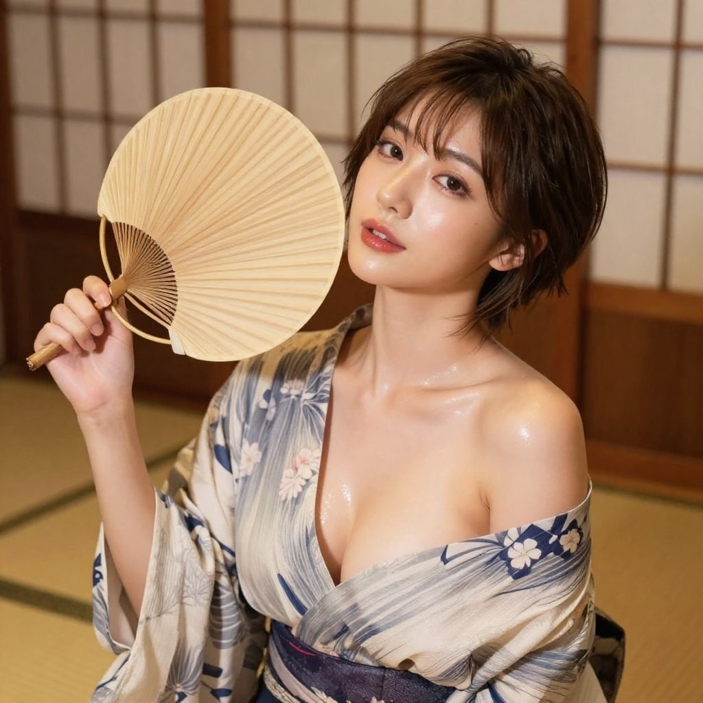 三姉妹の温泉入浴