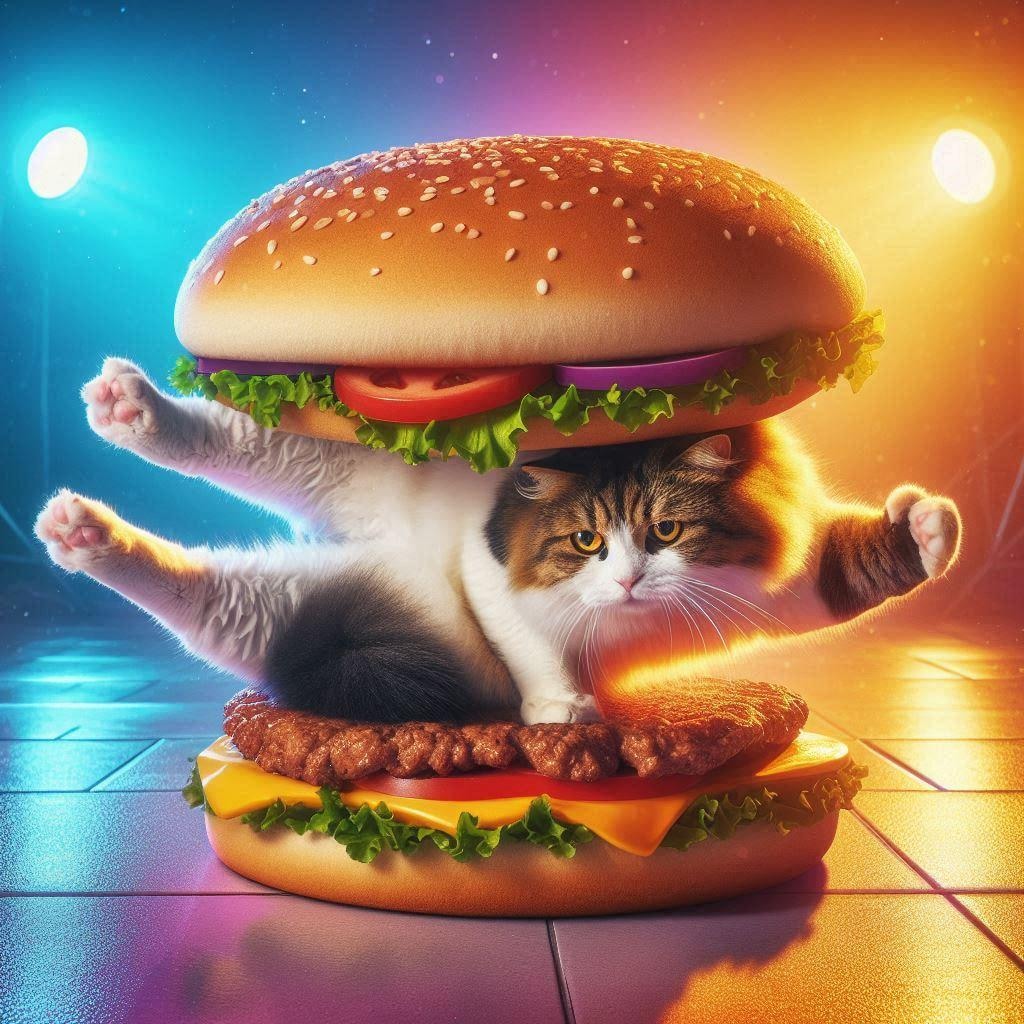 猫バーガー