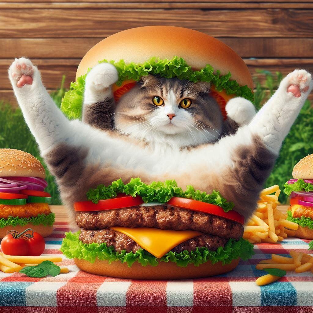 猫バーガー