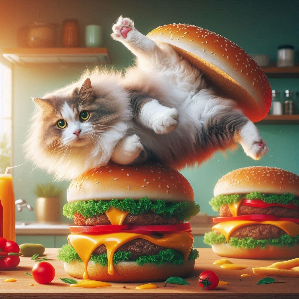 猫バーガー