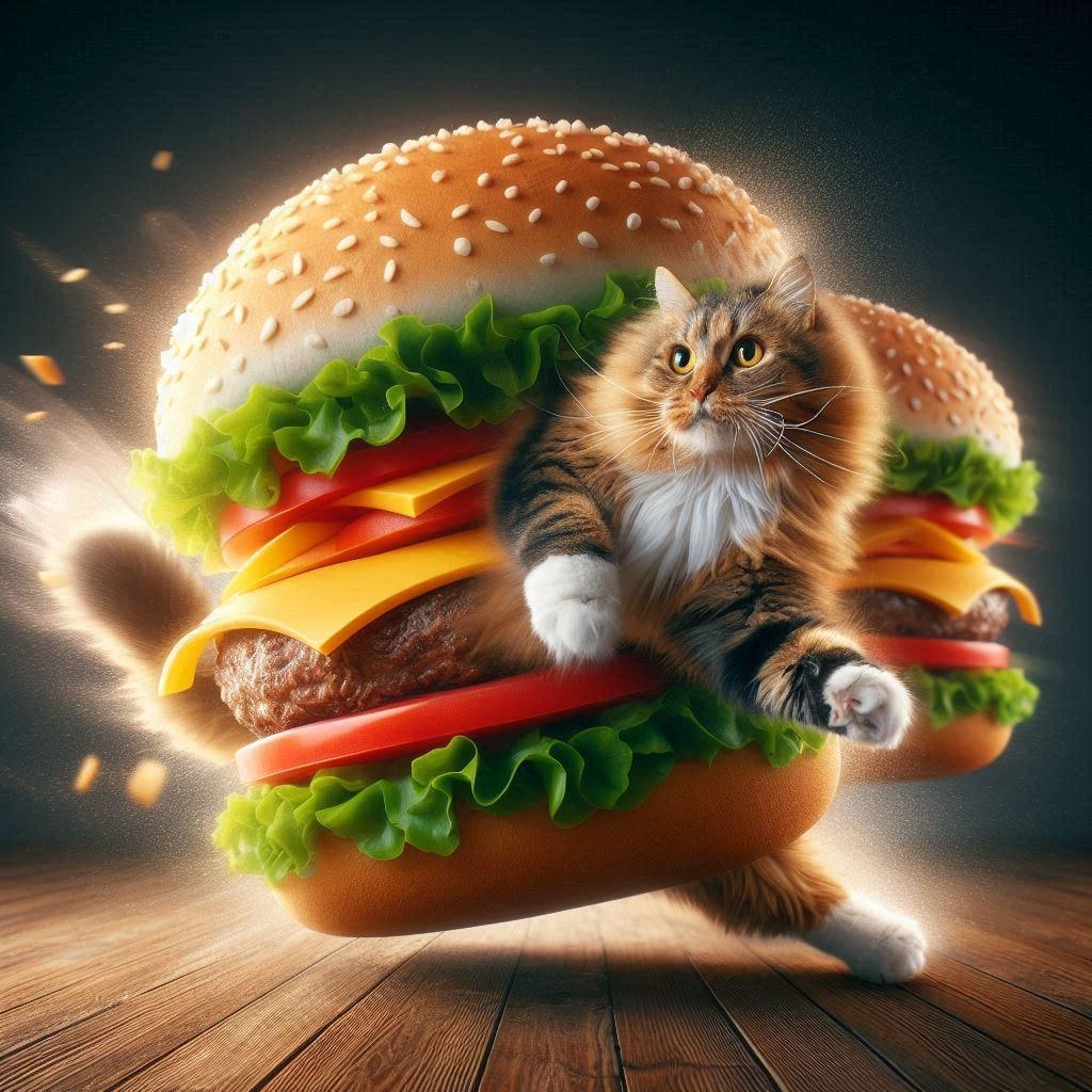 猫バーガー