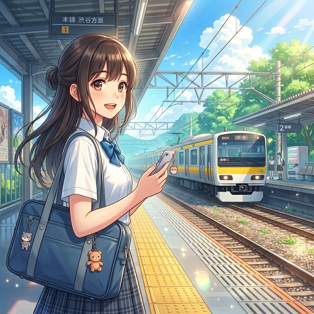 ホームの少女