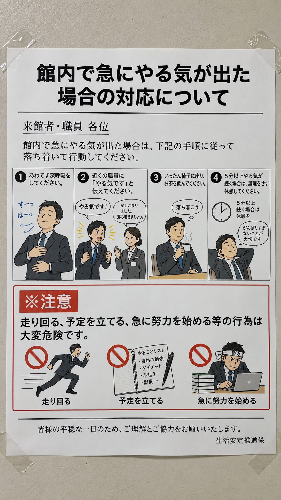 今日の貼り紙93 | の人気AIイラスト・グラビア
