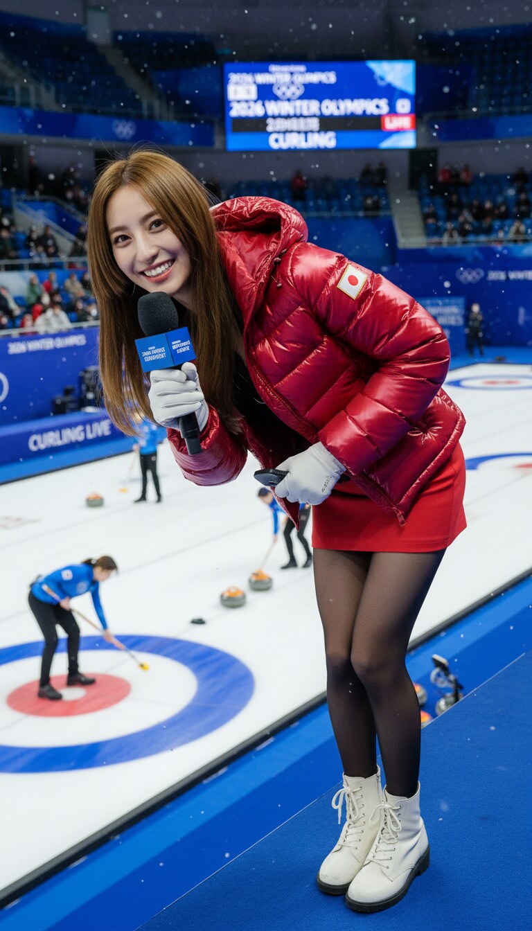 オリンピックの取材中